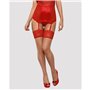 Bas avec porte jarretelles Obsessive Lovica stockings Rouge L/XL