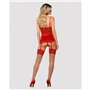 Bas avec porte jarretelles Obsessive Lovica stockings Rouge L/XL