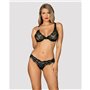 Ensemble de Lingerie Obsessive Luvae Noir L/XL