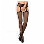 Bas avec porte jarretelles Obsessive Garter stockings S232 S/M/L Noir