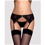 Jarretelle Charms Garter Obsessive Charms Noir S/M