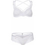 Ensemble de Lingerie Obsessive 860 Blanc S/M