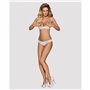 Ensemble de Lingerie en Dentelle Obsessive Alabastra Blanc S/M