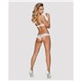 Ensemble de Lingerie en Dentelle Obsessive Alabastra Blanc S/M