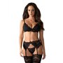 Ensemble de Lingerie en Dentelle Obsessive 810-SEG-1 Noir S/M