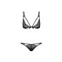 Ensemble de Lingerie en Dentelle Obsessive Intensa set Noir S/M