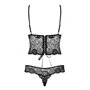 Body en Dentelle Alluria Obsessive 12844 Noir L/XL