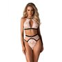 Ensemble de Lingerie Obsessive Lilines S/M