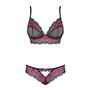 Ensemble de Lingerie Obsessive Tulia Noir S/M