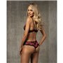 Ensemble de Lingerie Obsessive Tulia Noir L/XL