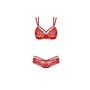 Ensemble de Lingerie Obsessive 860 Rouge S/M