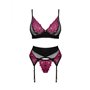 Ensemble de Lingerie Obsessive Noir M/L