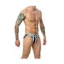 Tanga Mob Eroticwear Blanc Noir XL