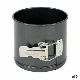 Moule amovible Quttin Acier au carbone Noir 12 x 10 cm (12 Unités)