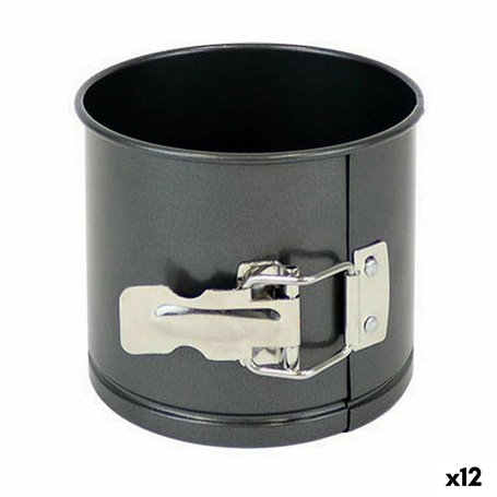 Moule amovible Quttin Acier au carbone Noir 12 x 10 cm (12 Unités)