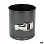 Moule amovible Quttin Acier au carbone Noir 14 x 12 cm (12 Unités)