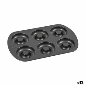 Moule pour four Quttin Donuts Acier au carbone Noir 32 x 21 x 2