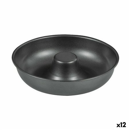 Moule pour four Quttin Donuts Acier au carbone Noir Ø 21 cm 21 x 5 cm (12 Unités)