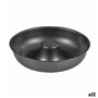 Moule pour four Quttin Donuts Acier au carbone Noir Ø 21 cm 21 x 5 cm (12 Unités)