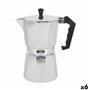 Cafetière Italienne Quttin 9 Tasses Aluminium (6 Unités)