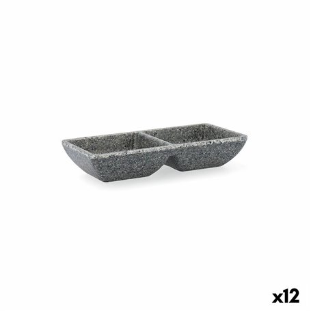 Plateau apéritif Quid Lonja Gris Plastique 17 x 7 x 3 cm (12 Unités)