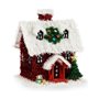 Figurine Décorative Noël guirlande Maison 19 x 24