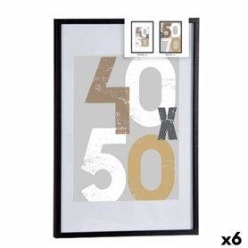 Porte photos mural Noir Plastique Bois MDF 52