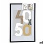 Porte photos mural Noir Plastique Bois MDF 52