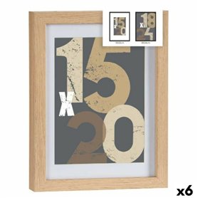 Porte photos mural Naturel verre Bois MDF 20