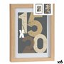 Porte photos mural Naturel verre Bois MDF 20