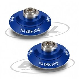 Kit d'attaches pour casque Bell HANS Bleu FIA 8858-2010