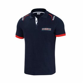 Polo à manches courtes Sparco Martini Racing Blue marine XXL