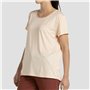 T-shirt à manches courtes femme +8000 Acacia Beige