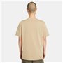 T-shirt à manches courtes homme Timberland Kennebec River Linear Logo Marron Clair