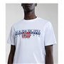 T-shirt à manches courtes homme Napapjiri S-Aylmer Blanc