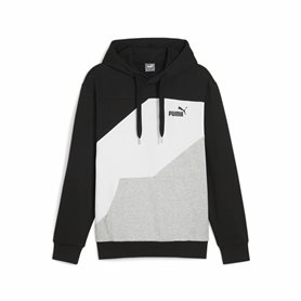 Sweat à capuche homme Puma Power Colorblock Noir