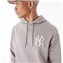 Sweat à capuche femme New Era League Essential New York Marron