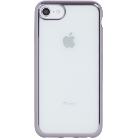 Coque semi-rigide transparente métal Gris sidéral pour Iphone 6/6S/7/8