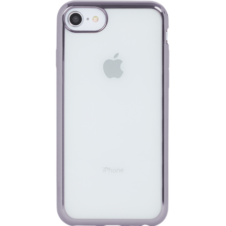 Coque semi-rigide transparente métal Gris sidéral pour Iphone 6/6S/7/8