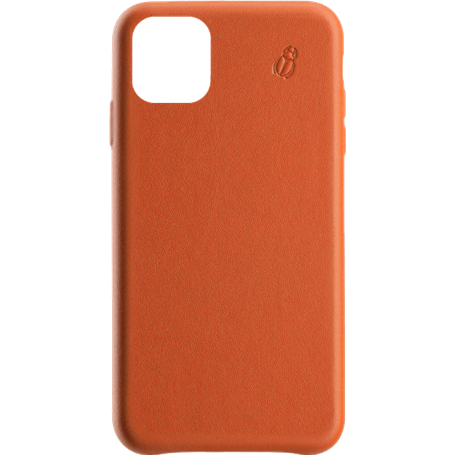 Coque en Cuir pour iPhone 11 Orange Beetlecase