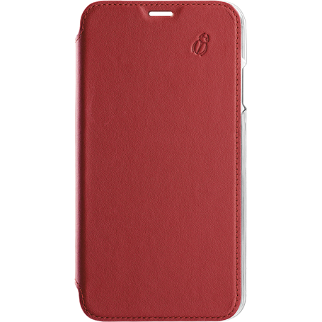 Folio en Cuir Premium dos Crystal Rouge pour iPhone 12 mini Beetlecase