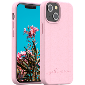 Coque iPhone 13 mini Natura Baby Pink - Eco-conçue Just Green