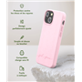 Coque iPhone 13 mini Natura Baby Pink - Eco-conçue Just Green