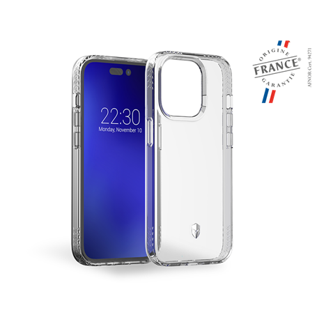 Coque Renforcée iPhone 14 Pro PULSE Origine France Garantie Garantie à vie Transparente - FR Force Case