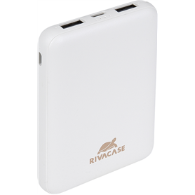 Powerbank USB A/USB C/ Micro USB 5000mAh Blanc Rivacase