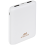 Powerbank USB A/USB C/ Micro USB 5000mAh Blanc Rivacase