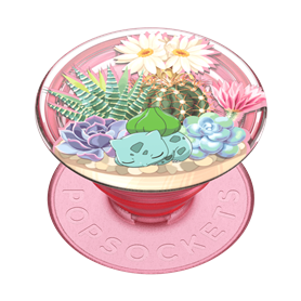 Pop Grip Standard Bulbasaur Terrarium Rose Popsockets