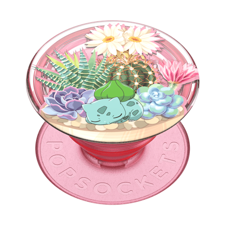 Pop Grip Standard Bulbasaur Terrarium Rose Popsockets