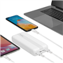 Powerbank USB A/USB C/ Micro USB 20000mAh Blanc Rivacase