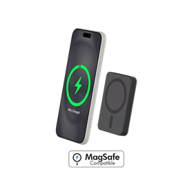 Powerbank 5000mAh Compatible MagSafe Induction 15W Noir - Garanti à vie Force Power